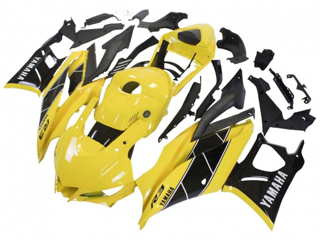 2019-2021 Yamaha YZF R3/R25 Motorcycle Fairings - Yellow Black Canada