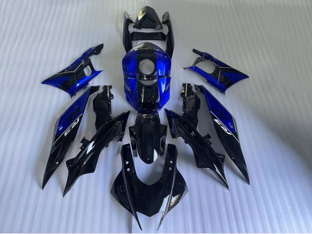 2022-2024 Yamaha YZF R3/R25 Motorcycle Fairings - Blue Glossy Black Canada