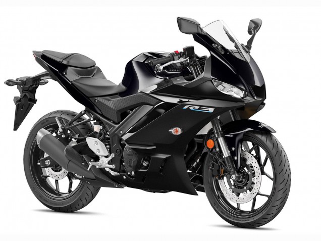 2022-2024 Yamaha YZF R3/R25 Motorcycle Fairing - Glossy Black Canada