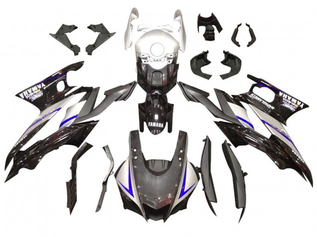 2022-2024 Yamaha YZF R3/R25 Motorcycle Fairing Kits - Silver Blue Black Carbon Fiber Style Canada