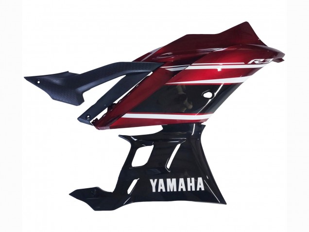 2022-2024 Yamaha YZF R3/R25 Motorcycle Fairing - Red White Glossy Black Canada