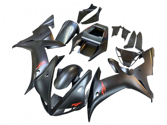 2002-2003 Yamaha YZF 1000 R1 Motorcycle Fairings - Matte Black Red Canada