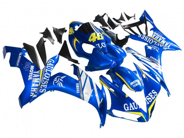 2004-2006 Yamaha YZF 1000 R1 Motorcycle Fairings - Blue White Yellow Motul Gauloises 46 Canada