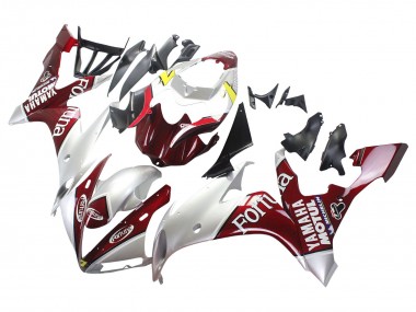 2004-2006 Yamaha YZF 1000 R1 Motorcycle Fairings - Silver Red Fortuna Motul Canada