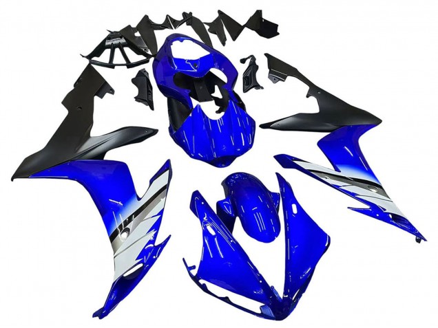 2004-2006 Yamaha YZF 1000 R1 Motorcycle Fairings - Blue White Matte Black Canada