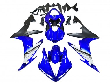 2004-2006 Yamaha YZF 1000 R1 Motorcycle Fairings - Blue White Matte Black Canada