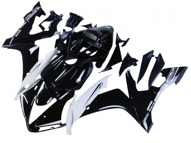 2004-2006 Yamaha YZF 1000 R1 Motorcycle Fairings - Glossy Black White Motul Canada