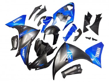 2012-2014 Yamaha YZF 1000 R1 Motorcycle Fairings - Blue Glossy Black Canada
