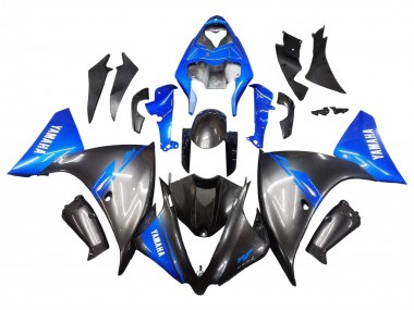 2012-2014 Yamaha YZF 1000 R1 Motorcycle Fairings - Blue Glossy Black Canada