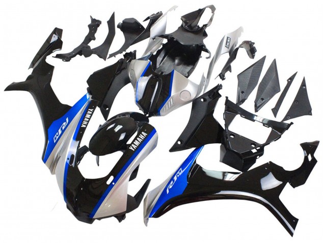2015-2019 Yamaha YZF 1000 R1 Motorcycle Fairings - Silver Blue Glossy Black Canada