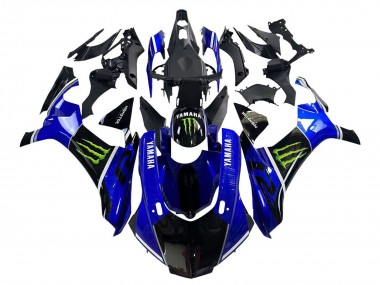 2015-2019 Yamaha YZF 1000 R1 Motorcycle Fairings - Blue Glossy Black Green Monster Canada