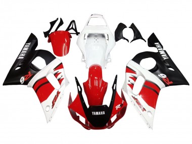 1998-2002 Yamaha YZF 600 R6 Motorcycle Fairings - White Red Glossy Black Canada