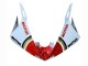 2003-2004 Yamaha YZF R6 Motorcycle Fairings - White Red Lucky Strike Motul Canada