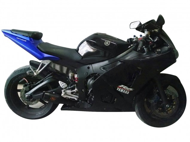 2006-2009 Yamaha YZF R6S Motorcycle Fairings - Blue Matte Black Canada