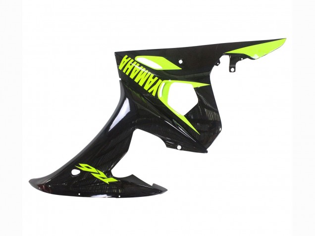 2003-2004 Yamaha YZF R6 Motorcycle Fairings - Glossy Black Neon Yellow Canada