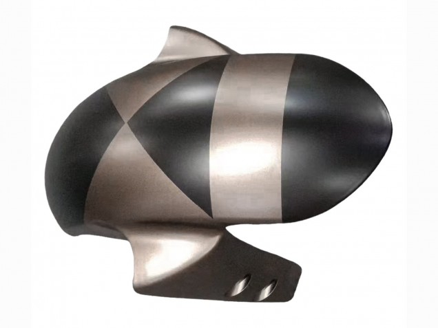 2003-2004 Yamaha YZF R6 Motorcycle Fairings - Grey Matte Black Geometric Canada