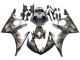 2003-2004 Yamaha YZF R6 Motorcycle Fairings - Grey Matte Black Geometric Canada