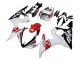 2003-2004 Yamaha YZF R6 Motorcycle Fairings - White Red Glossy Black Motul Canada