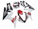 2003-2004 Yamaha YZF R6 Motorcycle Fairings - White Red Glossy Black Motul Canada