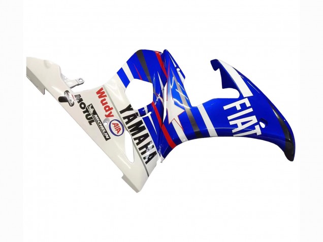 2005 Yamaha YZF 600 R6 Motorcycle Fairings - Blue White Red Motul Michelin Fiat Canada