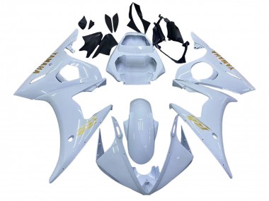 2005 Yamaha YZF 600 R6 Motorcycle Fairings - White Gold Canada