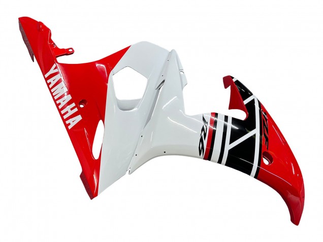 2005 Yamaha YZF 600 R6 Motorcycle Fairings - White Red Glossy Black Canada