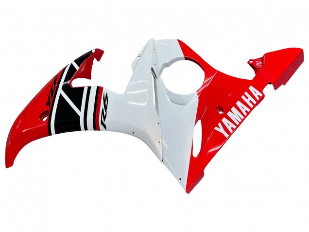 2005 Yamaha YZF 600 R6 Motorcycle Fairings - White Red Glossy Black Canada