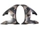 2005 Yamaha YZF 600 R6 Motorcycle Fairings - Matte Black Grey Geometric Canada