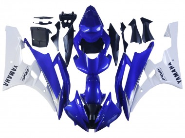 2006-2007 Yamaha YZF 600 R6 Motorcycle Fairings - White Blue Black Canada