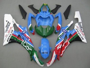2006-2007 Yamaha YZF 600 R6 Motorcycle Fairings - Blue Green White Red Dunlop Michelin Motul Canada
