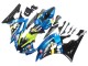 2006-2007 Yamaha YZF 600 R6 Motorcycle Fairings - Blue Neon Green Black Shark Canada