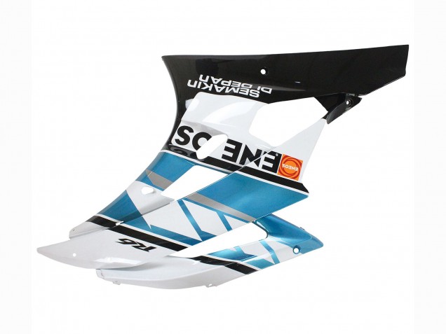 2006-2007 Yamaha YZF 600 R6 Motorcycle Fairings - White Blue Black Semakin Didepan ENEOS Canada