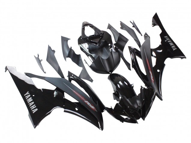 2008-2016 Yamaha YZF 600 R6 Motorcycle Fairings - Glossy Black Matte Black Canada