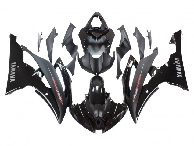 2008-2016 Yamaha YZF 600 R6 Motorcycle Fairings - Glossy Black Matte Black Canada