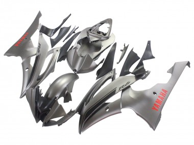 2008-2016 Yamaha YZF 600 R6 Motorcycle Fairings - Matte Grey Red Decals Canada