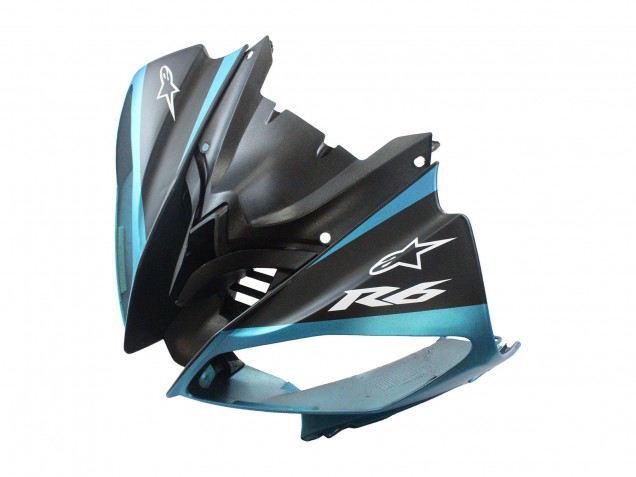 2008-2016 Yamaha YZF 600 R6 Motorcycle Fairings - Light Blue Matte Black Petronas ENEOS Canada