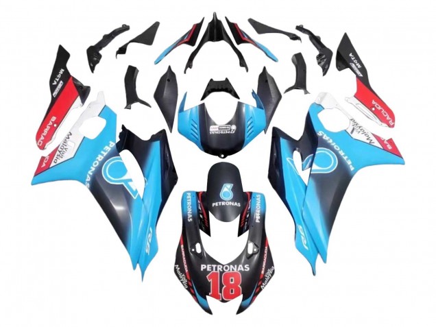 2017-2025 Yamaha YZF 600 R6 Motorcycle Fairings - White Blue Red Black Petronas 18 Canada