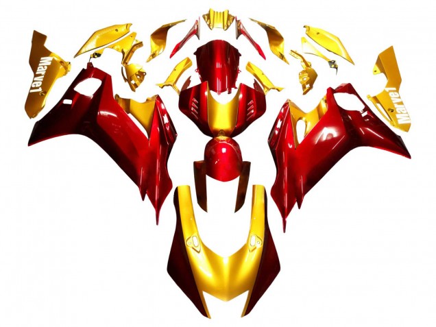 2017-2025 Yamaha YZF 600 R6 Motorcycle Fairings - Gold Red Canada