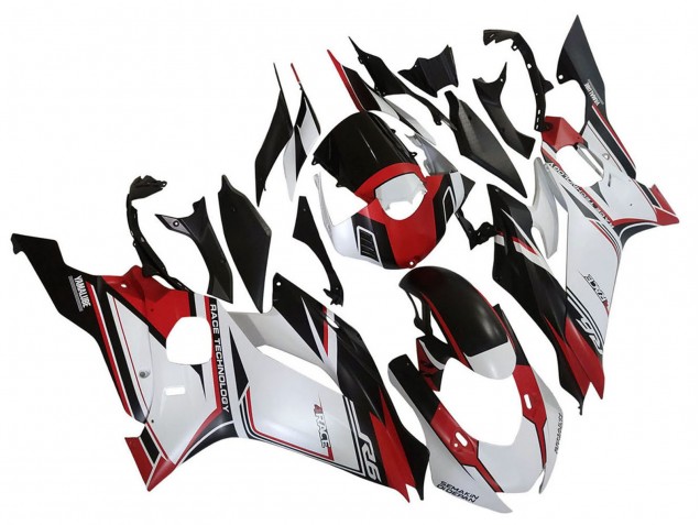 2017-2025 Yamaha YZF 600 R6 Motorcycle Fairings - White Red Black Semakin Didepan Canada