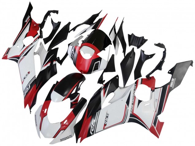 2017-2025 Yamaha YZF 600 R6 Motorcycle Fairings - White Red Black Semakin Didepan Canada