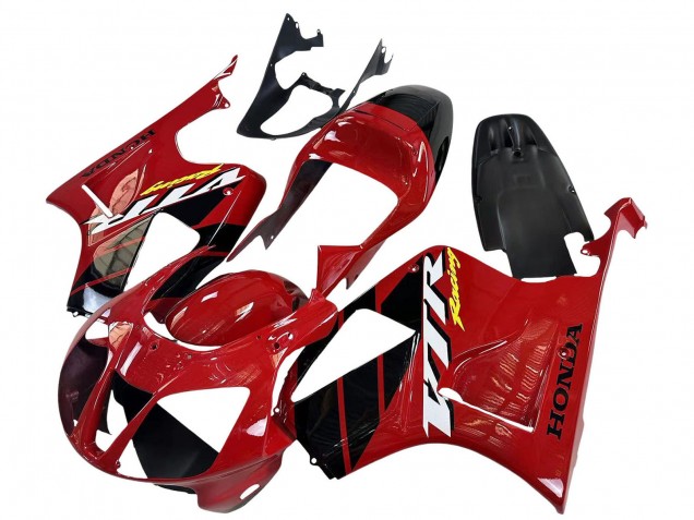 2000-2006 Honda VTR1000 Motorcycle Fairings - Red Black Stripe Racing Canada
