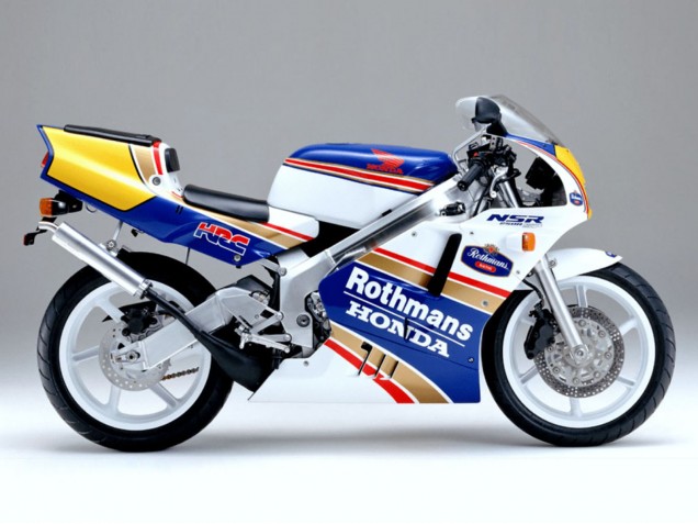 1997-2005 Honda VTR1000F Motorcycle Fairings - White Blue Gold Rothmans Canada