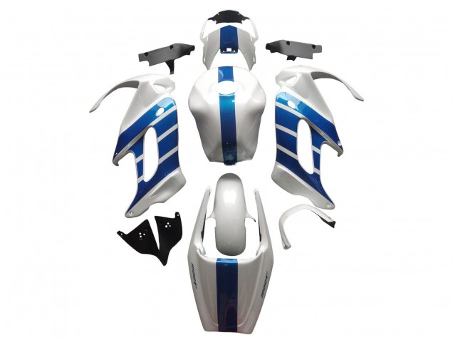 1997-2005 Honda VTR1000F Motorcycle Fairings - White Blue Canada