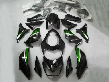 2013-2018 Kawasaki Z800 Motorcycle Fairings - Glossy Black Green Silver Canada