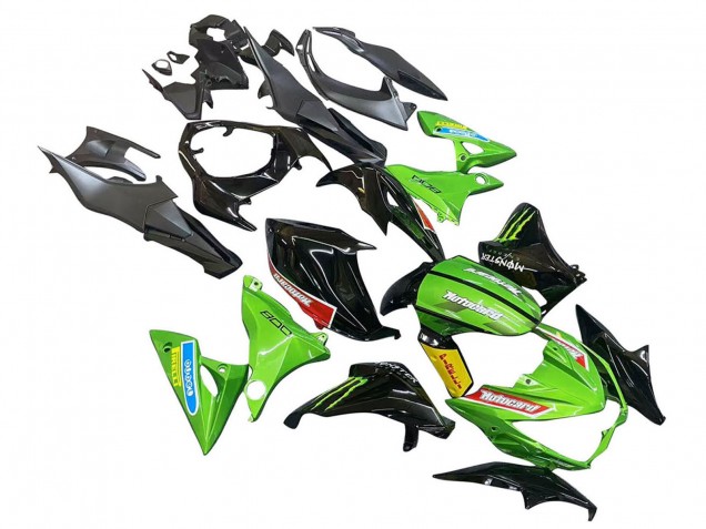 2013-2018 Kawasaki Z800 Motorcycle Fairings - Green Glossy Black Red Yellow Canada