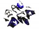 2000-2001 Kawasaki ZX9R Motorcycle Fairings - Glossy Black Blue Flame White Canada