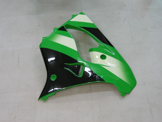2000-2001 Kawasaki ZX9R Motorcycle Fairings - Green Silver Black Canada