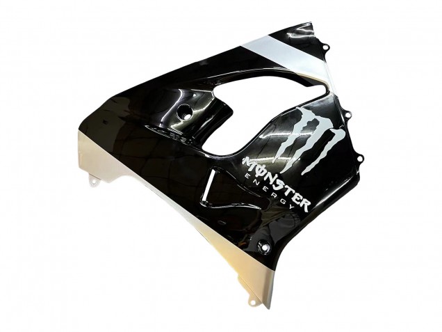 2002-2003 Kawasaki ZX9R Motorcycle Fairings - Silver Glossy Black Monster Elf Canada