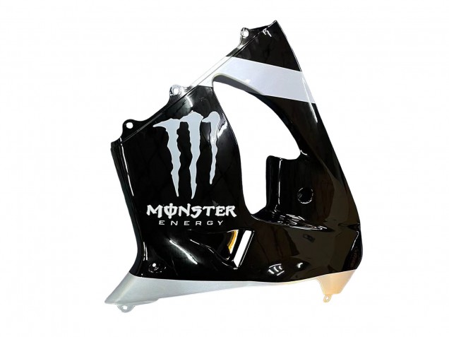 2002-2003 Kawasaki ZX9R Motorcycle Fairings - Silver Glossy Black Monster Elf Canada