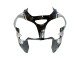 2002-2003 Kawasaki ZX9R Motorcycle Fairings - Silver Glossy Black Monster Elf Canada
